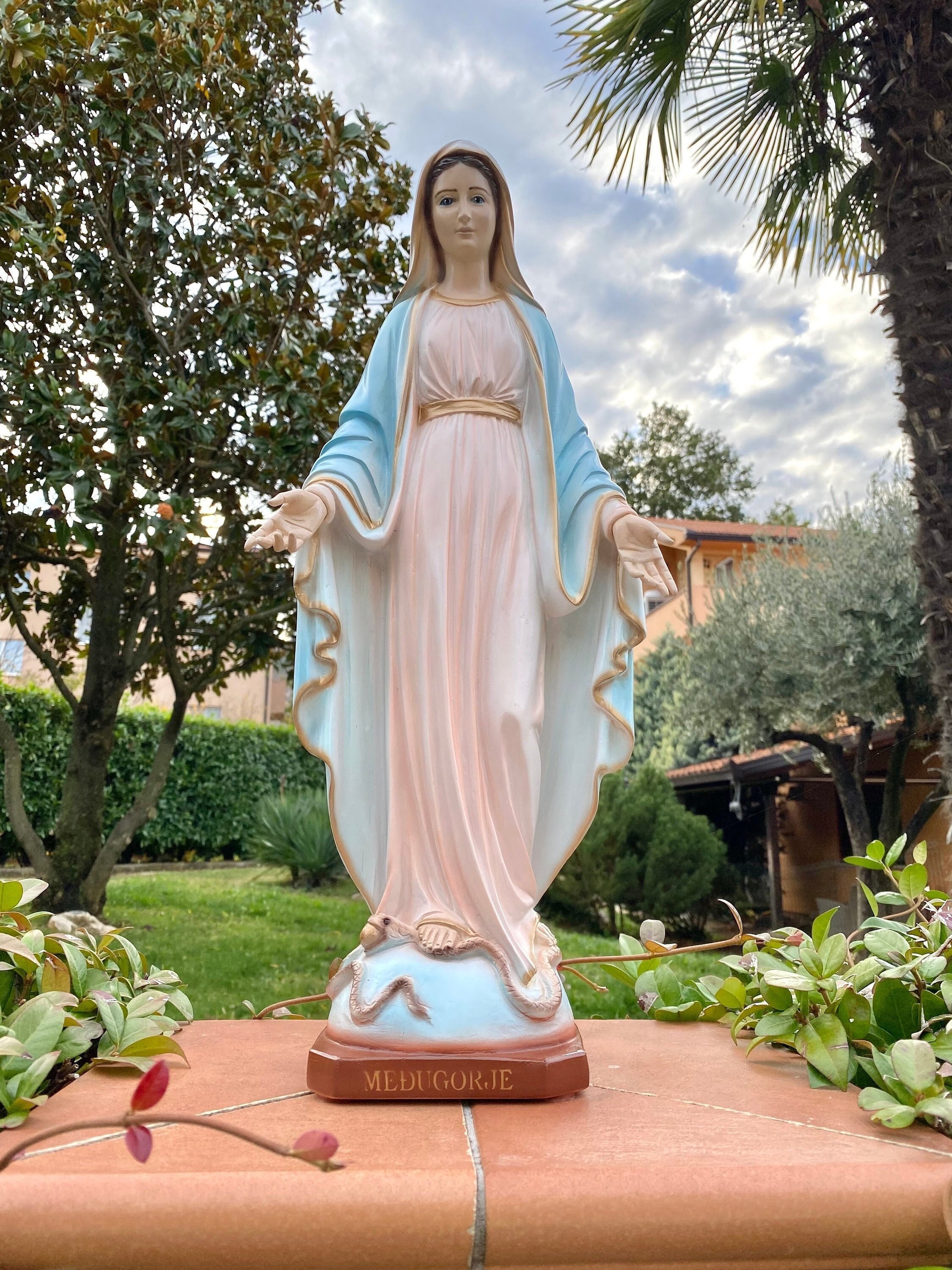 Mary Garden Statue Etsy UK