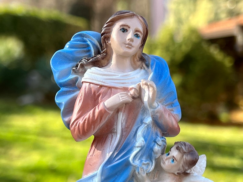 Our Lady Undoer of Knots Miniature Statue Small Statue of Etsy Canada