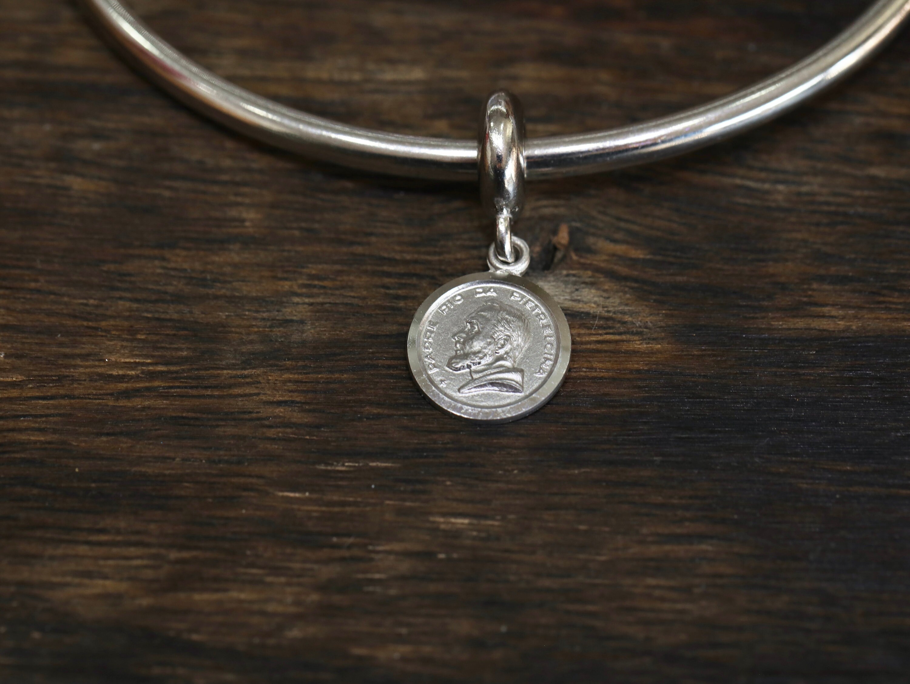 Miraculous Medal charm sterling silver fits Pandora Catholic -  Portugal