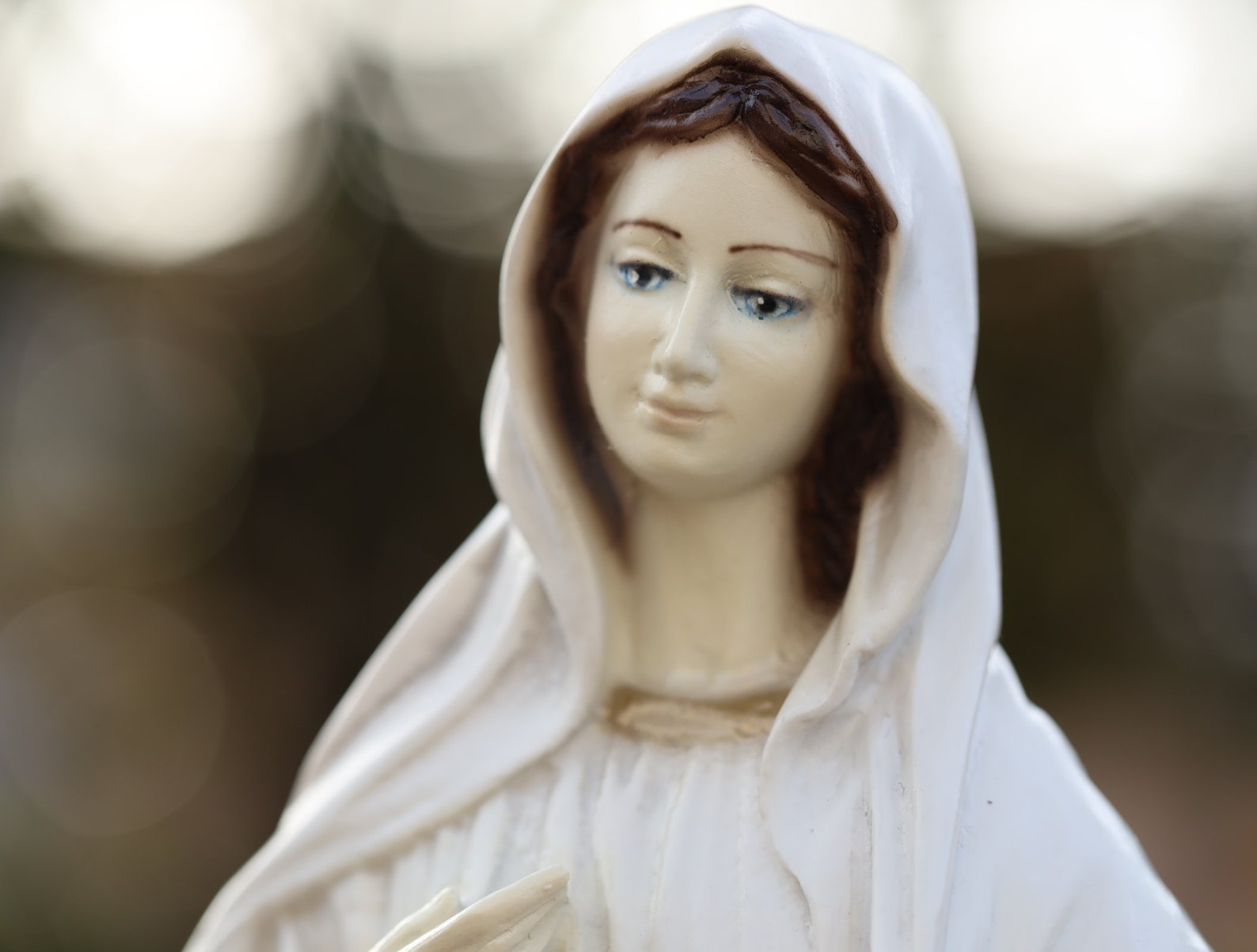 Our Lady Statue Mother Mary Statue Virgin Mary Marble Etsy