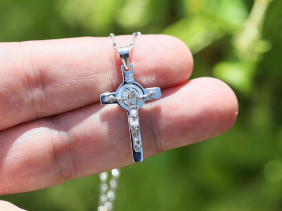 St benedict cross best sale necklace