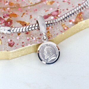 Sterling Silber Padre Pio Medaille Anhänger - katholischer Armbandanhänger