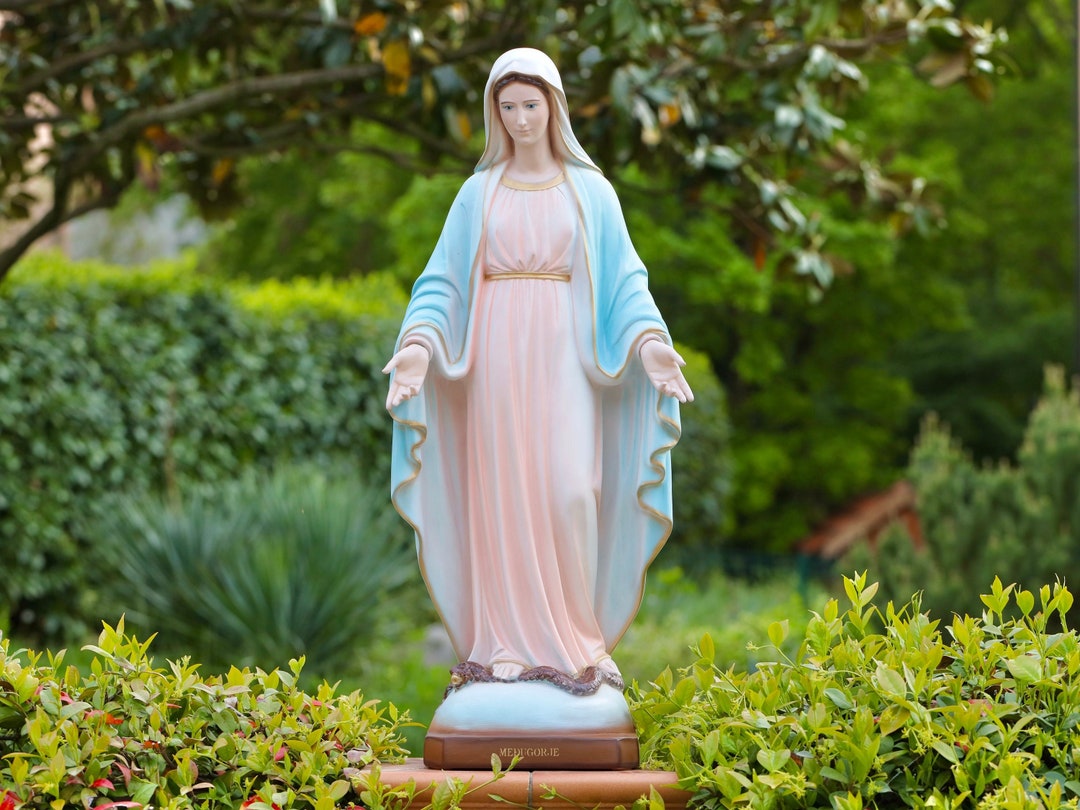 Our Lady of Grace Statue, 80 Cm Virgin Mary Statue, 31 Inch Immaculate