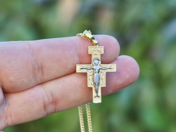 Gold plated cross best sale