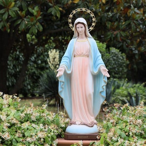 43 inch Our Lady of Grace statue, Outdoor statue of Virgin Mary, 110 cm of Immaculate Conception, Our Lady of Tihaljina Medjugorje statue