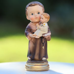 Saint Anthony of Padua Statue: Hand-Painted Resin Catholic Figurine