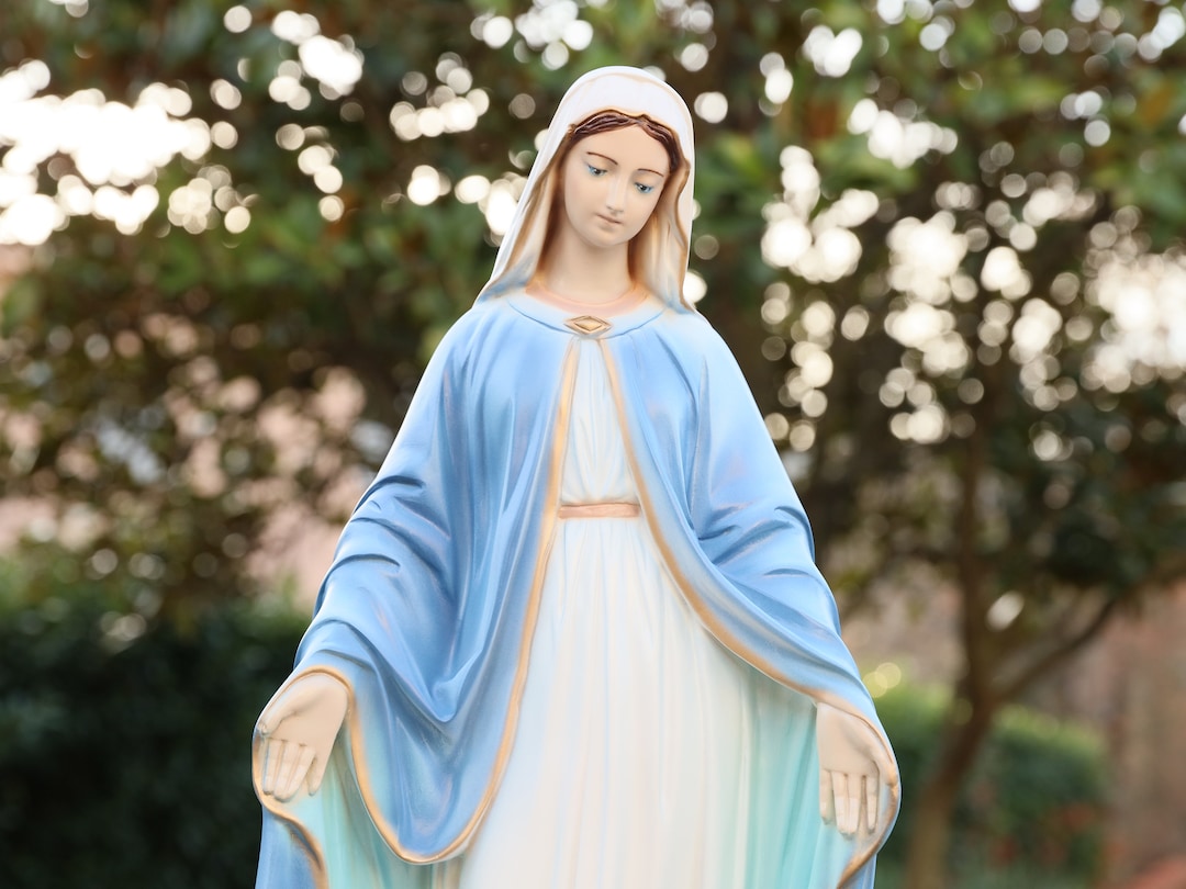 Our Lady of Grace Statue, Virgin Mary Large Statue, 23 Inch Statue of