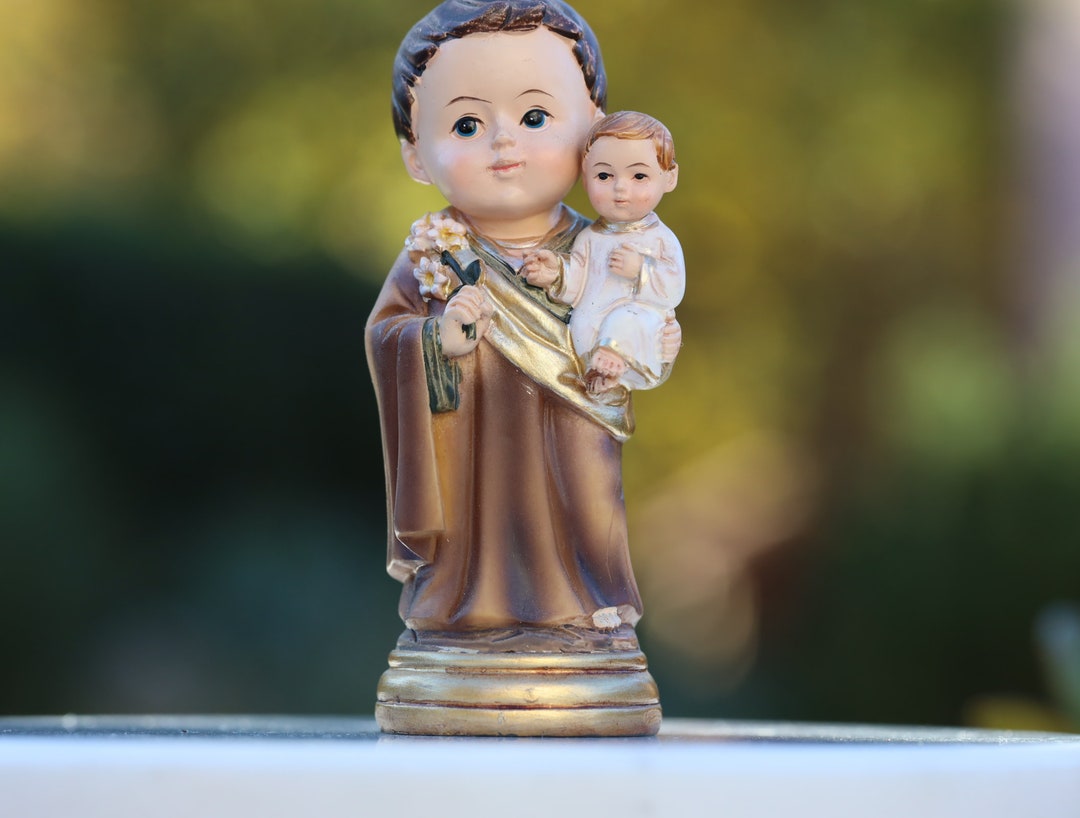 Saint Joseph Miniature Statue, Baby Collection Statue, Protector of Family Statue, Catholic