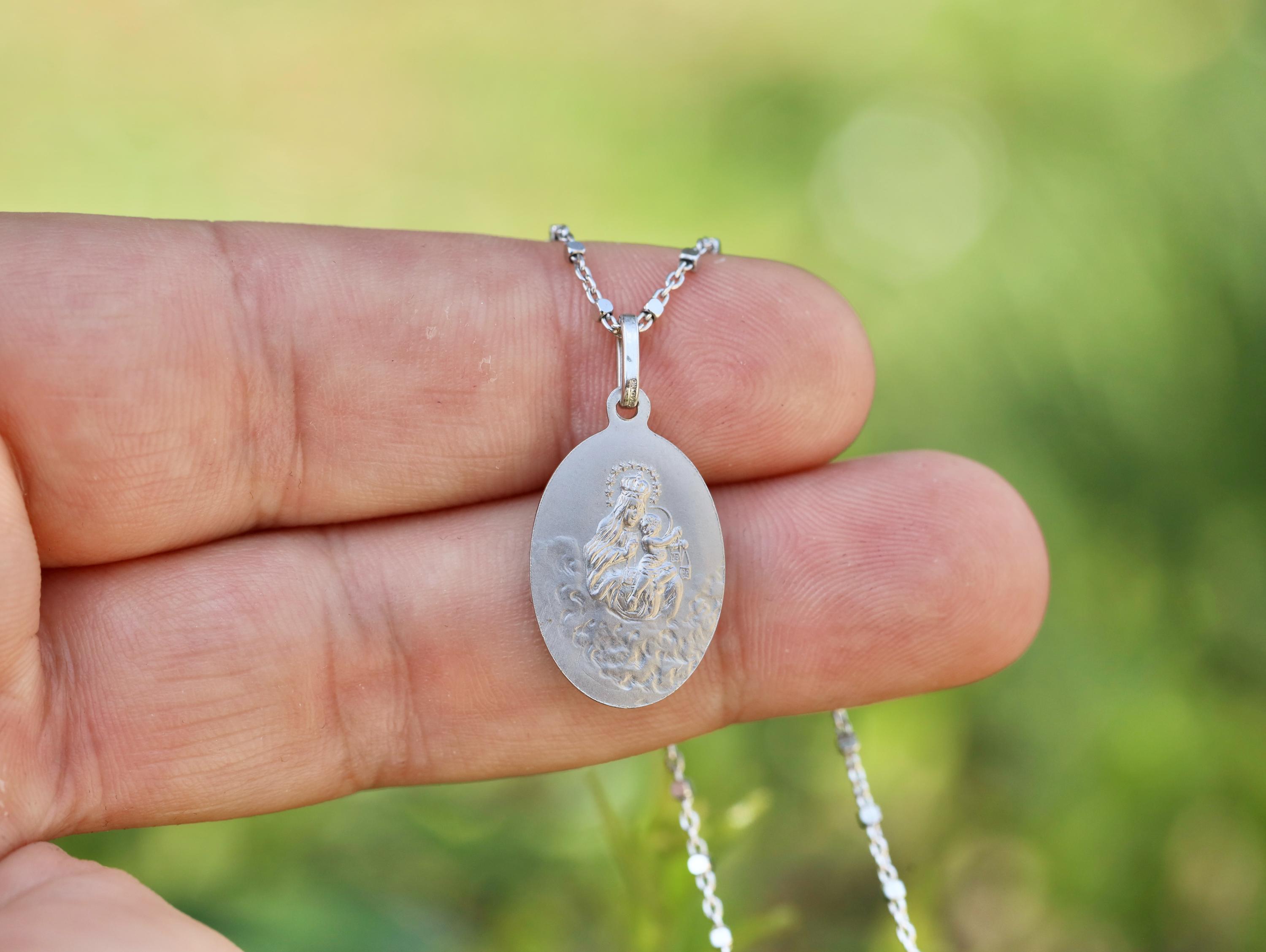Sacred Heart of Jesus Medal: Sterling Silver 925 Pendant (18mm) - Etsy