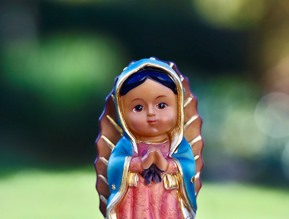 Our Lady of Guadalupe Miniature Statue Miniature Statue of Etsy