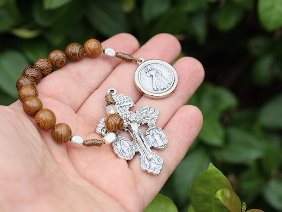 Pardon Crucifix Rosary With St Benedict Medal And Wooden Prayer