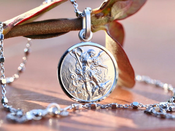 Argento Sterling St.Michele Protegge US Ciondolo/Ciondolo,Italiano