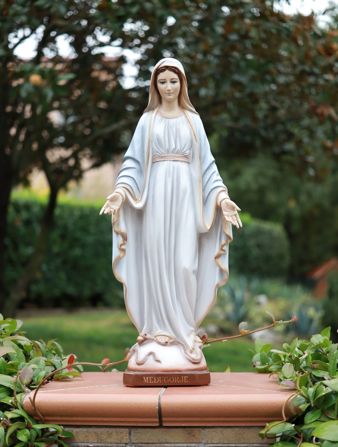 Our Lady Of Grace Marble Statue Our Lady Outdoor Statue Virgin Mary 