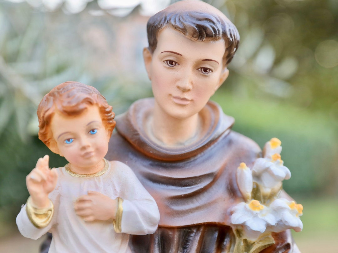 St Anthony Statue, Catholic Statue, 40 Cm Statue of St Anthony, Home