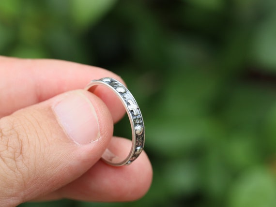 Rosary Ring Sterling Silver Rosary Ring With Cross Catholic