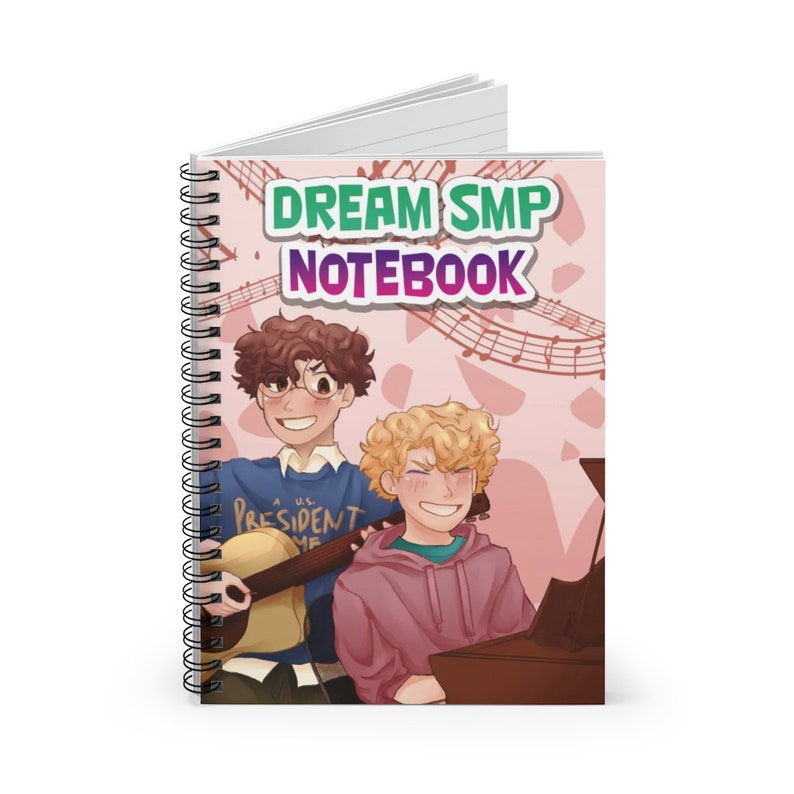 Dream SMP Notebook - DSMP Spiral Notebook - Ruled Line 