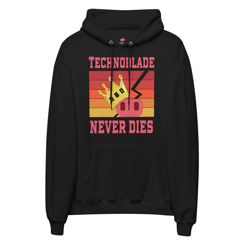 Technoblade never dies hoodie Retro style - Technoblade hoodie - Technoblade crown hoodie - Unisex fleece hoodie 