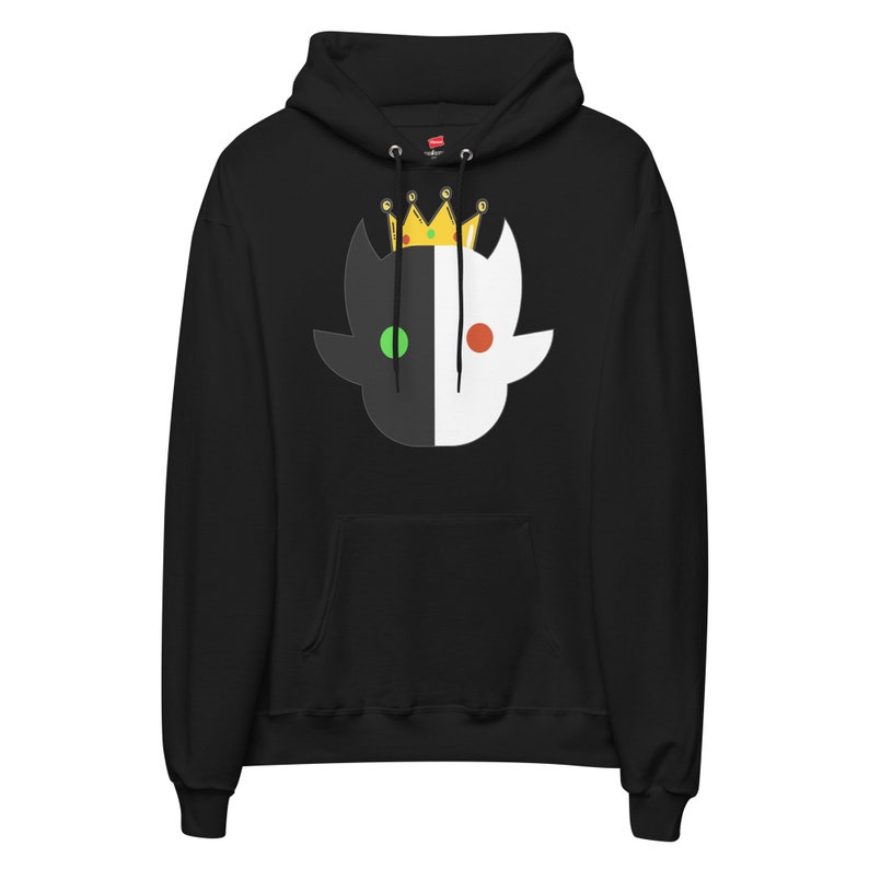 Ranboo crown hoodie - Ranboo dream crown smile - Dream smp Fans Gift for Gamers - Unisex fleece hoodie 