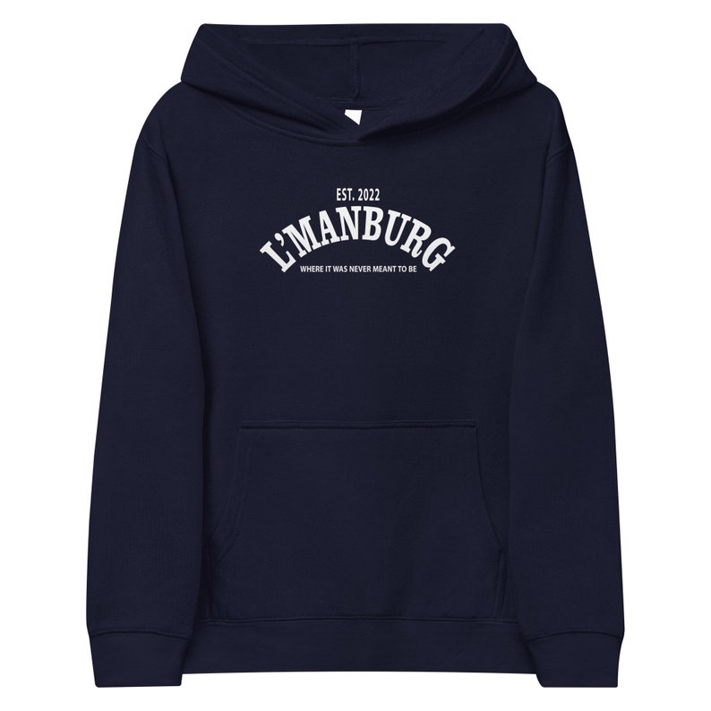 L'Manburg Kids Hoodie - Where it was never meant to be - Dream SMP Hoodie - Kids fleece hoodie 