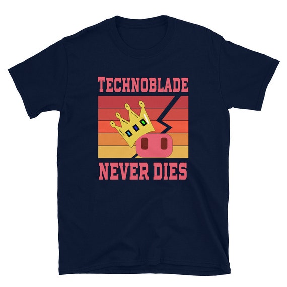 Dream SMP Game Crewneck Hoodie Retro Style Technoblade Never Dies