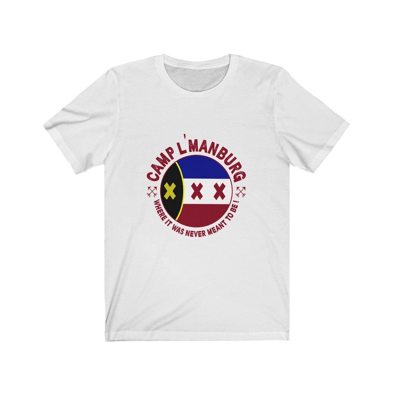 Camp L'Manburg Shirt - Where it was never meant to be ! - Dream SMP merch - Unisex Jersey Short Sleeve Tee 