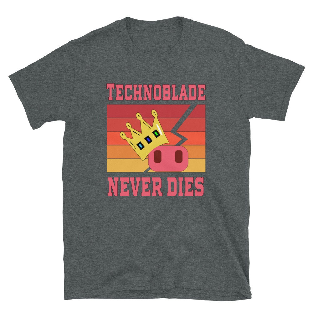  Technoblade Never Dies Funny T-Shirt : Clothing, Shoes & Jewelry