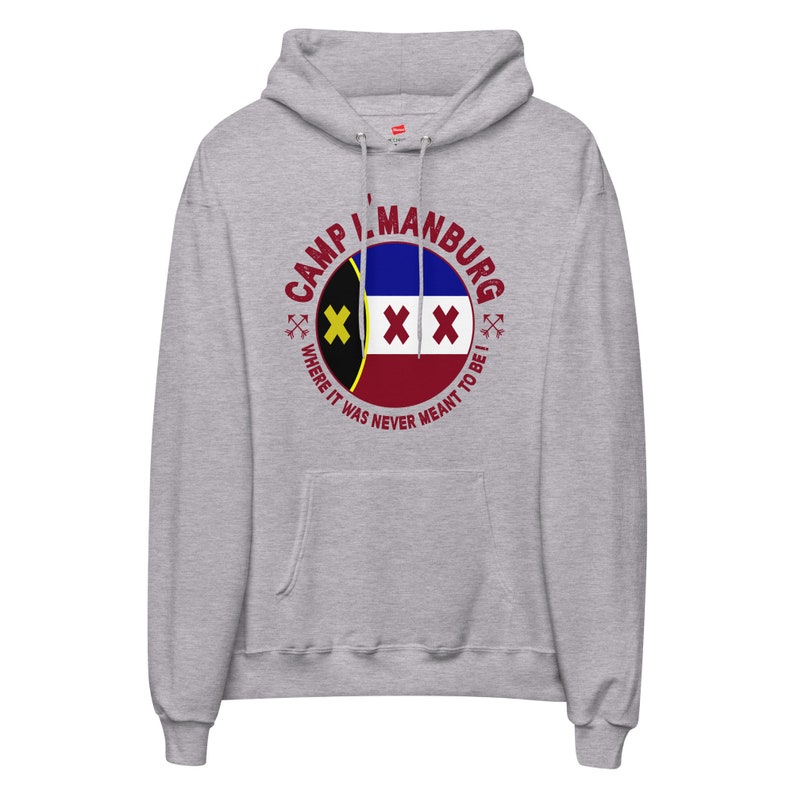 Camp L'Manburg hoodie - Where it was never meant to be ! - L'manburg flag hoodie - Dream SMP merch - Unisex fleece hoodie 