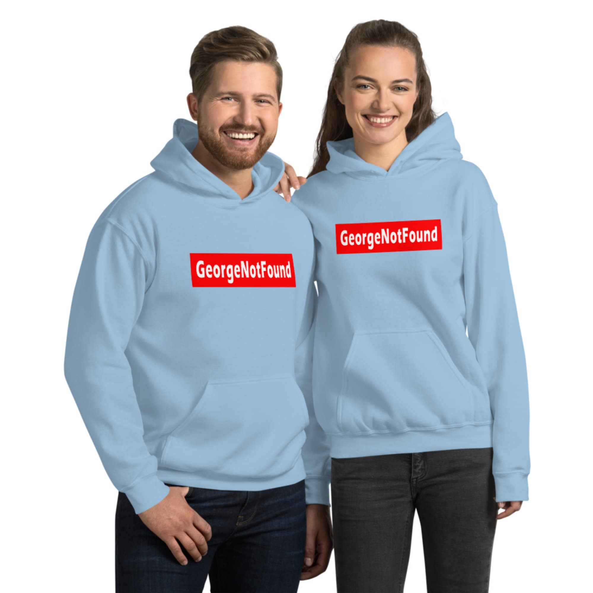 George not found embroidered hoodie new arrivals