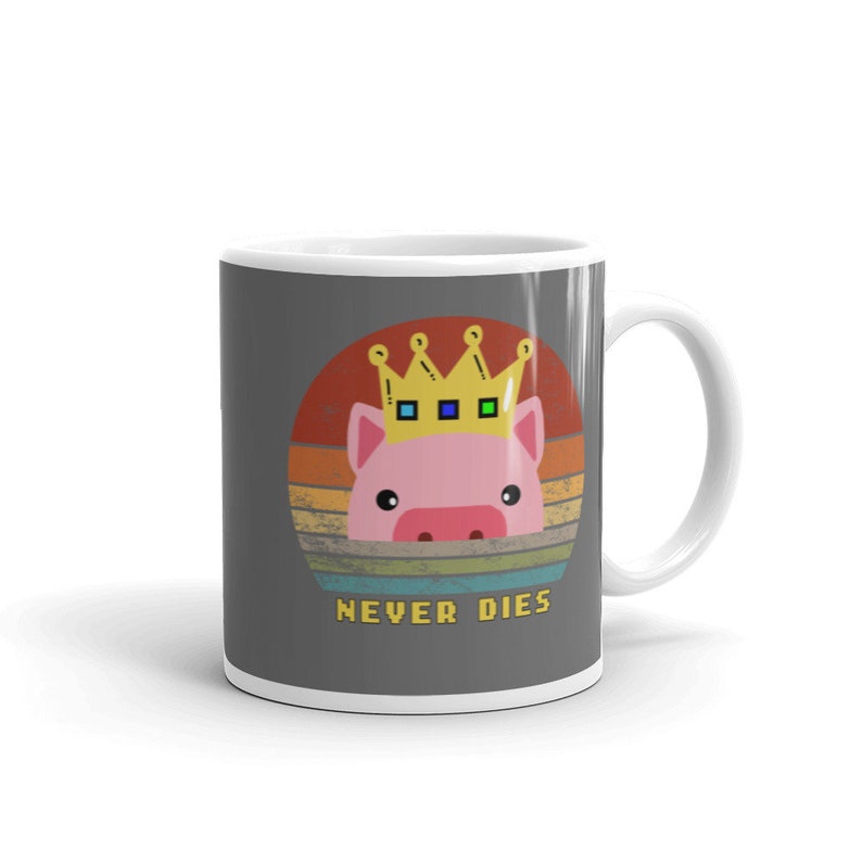 Technoblade mug - Philza mug - Dream smp mug - Technoblade never dies mug - Gift for Gamers - White glossy mug 