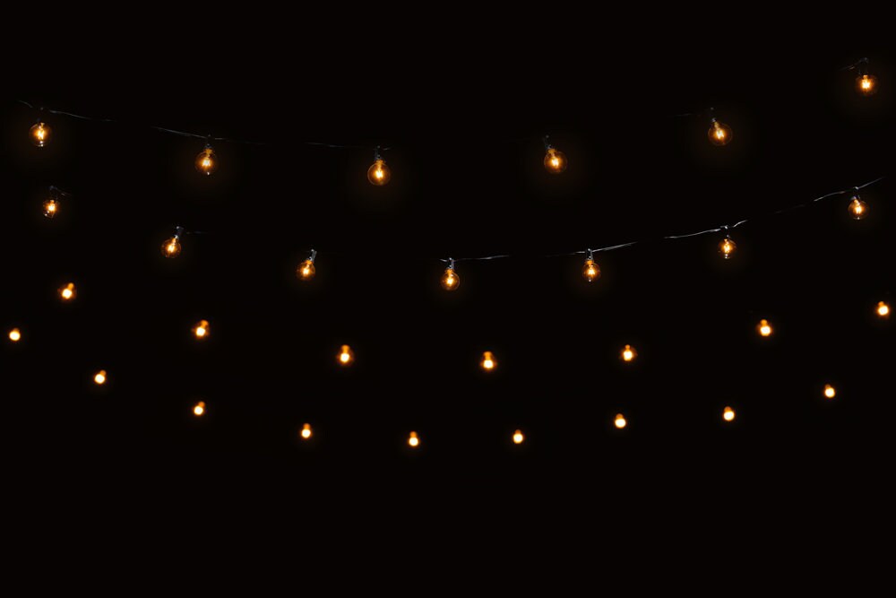 Fairy Lights Overlays, 8 String Light Bokeh Backgrounds for