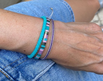 Pulseras apilables, Pulseras con cuentas para mujer, Pulseras Miyuki, Pulseras Tila, Pulseras Boho