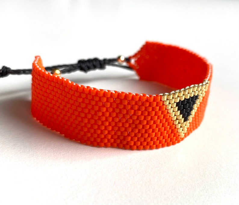 Stackable Bracelets, Adjustable Bracelet, Boho Bracelets, Bracelets For Women, Beaded Bracelets, Miyuki Tila Bracelets, Woven Bracelets image 2