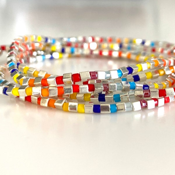 Stackable Bracelets, Stretch Bracelets, Miyuki Beaded Bracelets, Bracelets For Women, Gift For Her, Colorful Bracelet