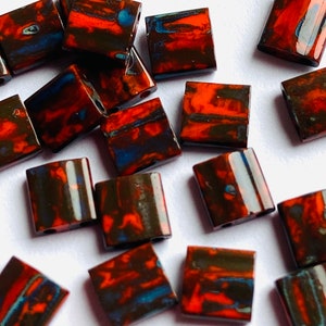 Miyuki Tila Picasso Beads, Picasso Tila Beads, TL4520, Picasso Square Flat Beads, Glass Tila Beads, Bracelet Beads, Whole Tila Beads
