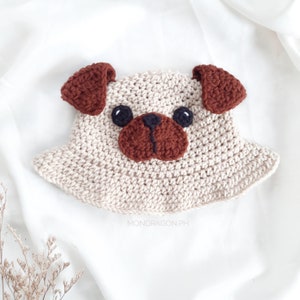 Crochet Written Pattern - Dog Bucket Hat