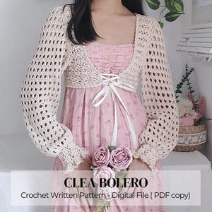 Schema all'uncinetto con scritta - Clea Bolero