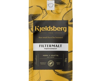 Norwegian Kjeldsberg Coffee Filter Dark Burnt Powerfull Good Sweetness 3X250g