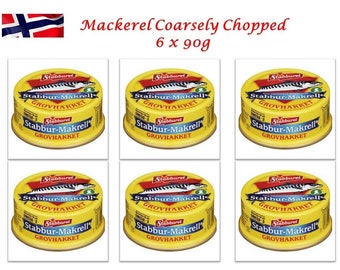 Stabbur Makrell Norwegian Chopped Mackerel for Kids 6x90g Omega 3