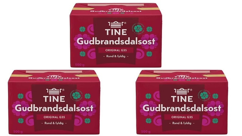 Tine Gudbrandsdalsost Brunost 3X500g G35 Norwegian Goat Brown Cheese Food Gift from Tine Norway image 1