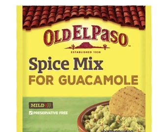 Mezcla de especias Old El Paso para guacamole comida mexicana Easy Tex-Mex 12 piezas x 20 gramos