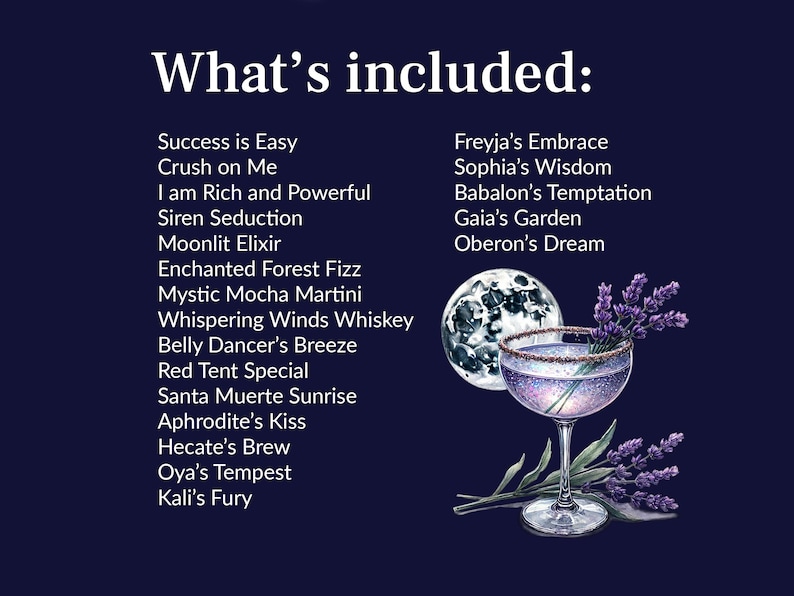 Elixir Names Unleash the Magic With Printable Potion Cocktails! - Etsy