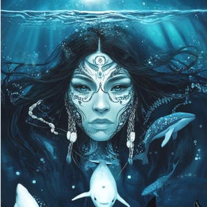 Sedna Art Print - Inuit-zeegodin heksenmuurdecoratie
