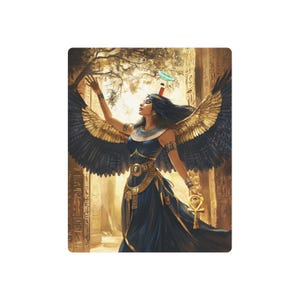 Nephthys Metal Wall Art - Egyptian Protective Goddess Print