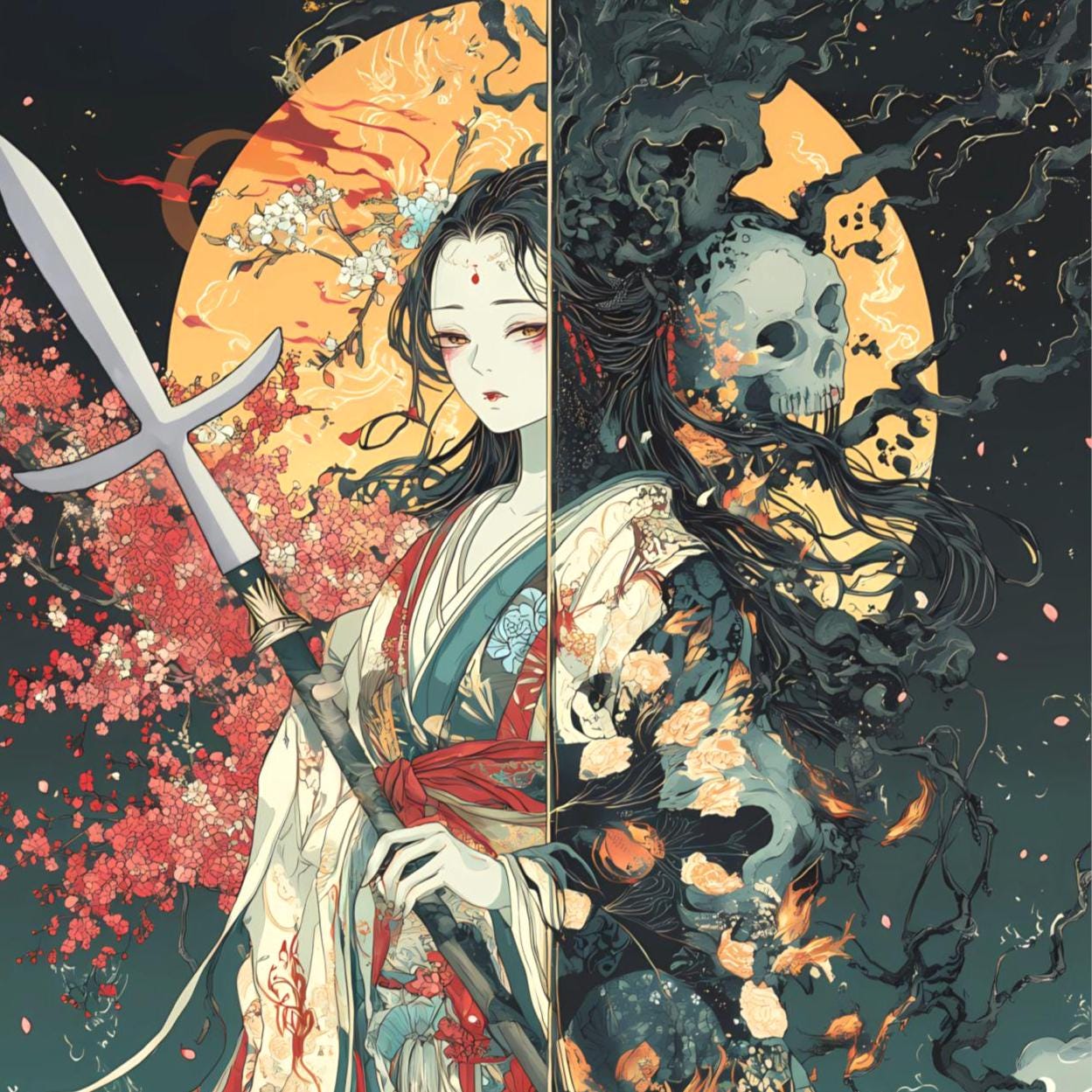 Izanami Art Print - Shinto Death Goddess Witchy Wall Decor - Etsy