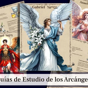 Peut inclure: Un ensemble de trois cartes illustrées représentant les archanges Michael, Gabriel et Anaël. Chaque carte comprend une représentation de l'ange, son nom hébreu et une liste d'offrandes et de correspondances.