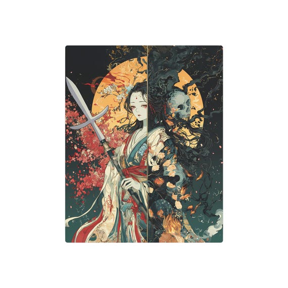 Izanami Metal Wall Art - Dark Shinto Underworld Print - Etsy