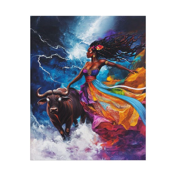 Oya Art Print: Orisha of Winds and Storms, Afrocentric Wall Decor