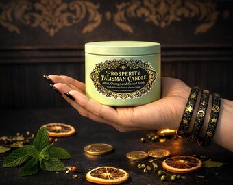 Prosperity Talisman Candle and Spell