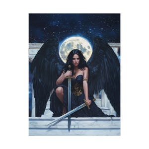 Nemesis Goddess Art Print: Gothic Vengeance Decor