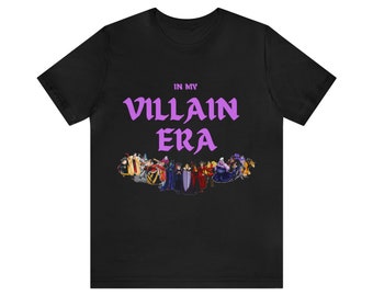 Villain Squad In My Villain Era, Disney Villain, Disney Tee, Halloween, Wicked Villain Men's Jersey Short Sleeve Tee
